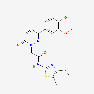 2-[3-(3,4-dimethoxyphenyl)-6-oxopyridazin-1(6H)-yl]-N-[(2Z)-4-ethyl-5-methyl-1,3-thiazol-2(3H)-ylidene]acetamide