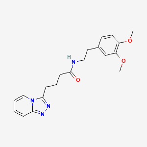 N-[2-(3,4-dimethoxyphenyl)ethyl]-4-([1,2,4]triazolo[4,3-a]pyridin-3-yl)butanamide