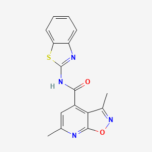 N-[(2Z)-1,3-benzothiazol-2(3H)-ylidene]-3,6-dimethyl[1,2]oxazolo[5,4-b]pyridine-4-carboxamide