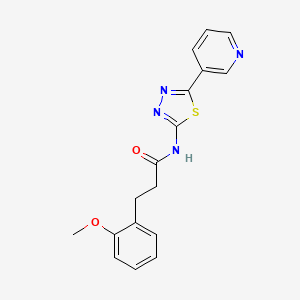 3-(2-methoxyphenyl)-N-[5-(pyridin-3-yl)-1,3,4-thiadiazol-2-yl]propanamide