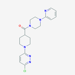 (1-(6-Chloropyridazin-3-yl)piperidin-4-yl)(4-(pyridin-2-yl)piperazin-1-yl)methanone