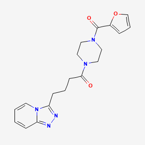 1-[4-(Furan-2-ylcarbonyl)piperazin-1-yl]-4-([1,2,4]triazolo[4,3-a]pyridin-3-yl)butan-1-one