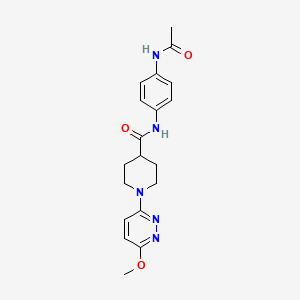 N-(4-acetamidophenyl)-1-(6-methoxypyridazin-3-yl)piperidine-4-carboxamide