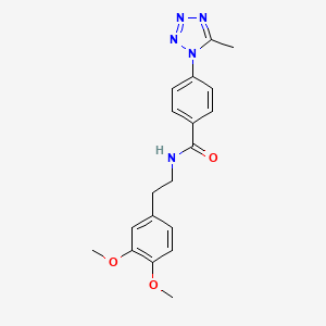 N-[2-(3,4-dimethoxyphenyl)ethyl]-4-(5-methyl-1H-tetrazol-1-yl)benzamide