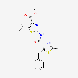 Methyl 2-{[(5-benzyl-2-methyl-1,3-thiazol-4-yl)carbonyl]amino}-5-(propan-2-yl)-1,3-thiazole-4-carboxylate