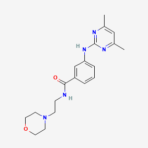 3-((4,6-dimethylpyrimidin-2-yl)amino)-N-(2-morpholinoethyl)benzamide