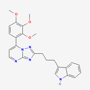 2-[3-(1H-indol-3-yl)propyl]-7-(2,3,4-trimethoxyphenyl)[1,2,4]triazolo[1,5-a]pyrimidine