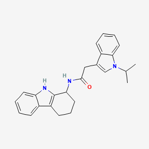 2-[1-(propan-2-yl)-1H-indol-3-yl]-N-(2,3,4,9-tetrahydro-1H-carbazol-1-yl)acetamide