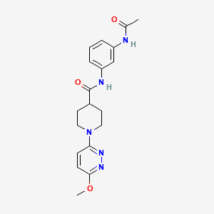 N-(3-acetamidophenyl)-1-(6-methoxypyridazin-3-yl)piperidine-4-carboxamide