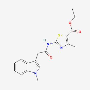 ethyl 4-methyl-2-{[(1-methyl-1H-indol-3-yl)acetyl]amino}-1,3-thiazole-5-carboxylate