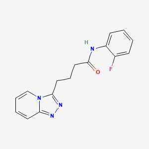 N-(2-fluorophenyl)-4-([1,2,4]triazolo[4,3-a]pyridin-3-yl)butanamide