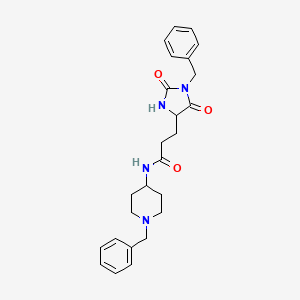 3-(1-benzyl-2,5-dioxoimidazolidin-4-yl)-N-(1-benzylpiperidin-4-yl)propanamide