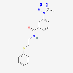 molecular formula C17H17N5OS B10999834 3-(5-methyl-1H-tetrazol-1-yl)-N-[2-(phenylsulfanyl)ethyl]benzamide 