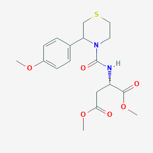 dimethyl N-{[3-(4-methoxyphenyl)thiomorpholin-4-yl]carbonyl}-L-aspartate