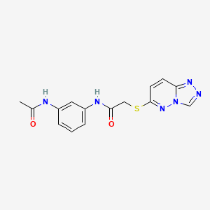 N-[3-(acetylamino)phenyl]-2-([1,2,4]triazolo[4,3-b]pyridazin-6-ylsulfanyl)acetamide