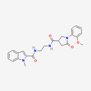 N-[2-({[1-(2-methoxyphenyl)-5-oxopyrrolidin-3-yl]carbonyl}amino)ethyl]-1-methyl-1H-indole-2-carboxamide