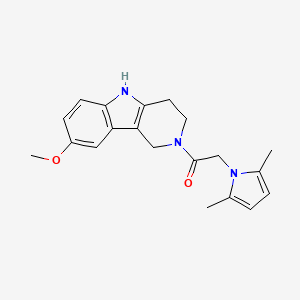 2-(2,5-dimethyl-1H-pyrrol-1-yl)-1-(8-methoxy-1,3,4,5-tetrahydro-2H-pyrido[4,3-b]indol-2-yl)ethanone