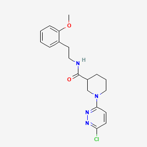 molecular formula C19H23ClN4O2 B10999952 1-(6-chloropyridazin-3-yl)-N-[2-(2-methoxyphenyl)ethyl]piperidine-3-carboxamide 