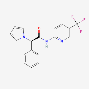 2-phenyl-2-(1H-pyrrol-1-yl)-N-[5-(trifluoromethyl)-2-pyridinyl]acetamide