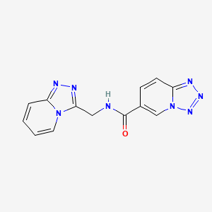 N-([1,2,4]triazolo[4,3-a]pyridin-3-ylmethyl)tetrazolo[1,5-a]pyridine-6-carboxamide