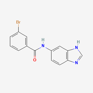 N-(1H-benzimidazol-5-yl)-3-bromobenzamide