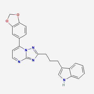 7-(1,3-benzodioxol-5-yl)-2-[3-(1H-indol-3-yl)propyl][1,2,4]triazolo[1,5-a]pyrimidine