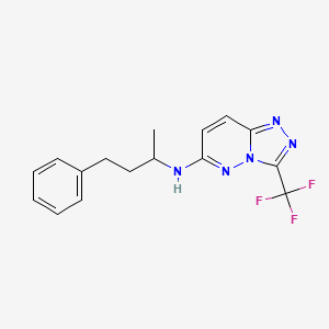 N-(4-phenylbutan-2-yl)-3-(trifluoromethyl)[1,2,4]triazolo[4,3-b]pyridazin-6-amine