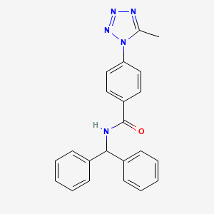 N-(diphenylmethyl)-4-(5-methyl-1H-tetrazol-1-yl)benzamide