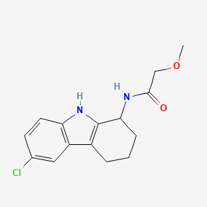 molecular formula C15H17ClN2O2 B11000002 N-(6-chloro-2,3,4,9-tetrahydro-1H-carbazol-1-yl)-2-methoxyacetamide 