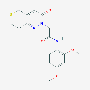 N-(2,4-dimethoxyphenyl)-2-(3-oxo-3,5,7,8-tetrahydro-2H-thiopyrano[4,3-c]pyridazin-2-yl)acetamide