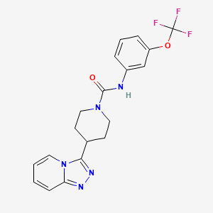 4-([1,2,4]triazolo[4,3-a]pyridin-3-yl)-N-[3-(trifluoromethoxy)phenyl]piperidine-1-carboxamide