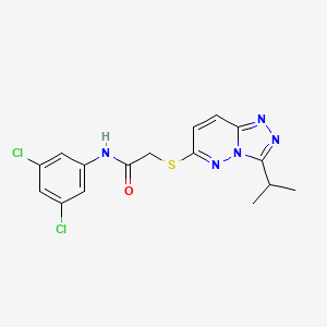 N-(3,5-dichlorophenyl)-2-{[3-(propan-2-yl)[1,2,4]triazolo[4,3-b]pyridazin-6-yl]sulfanyl}acetamide