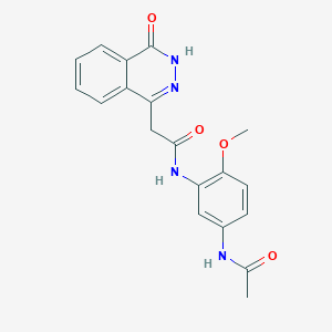 N-[5-(acetylamino)-2-methoxyphenyl]-2-(4-hydroxyphthalazin-1-yl)acetamide