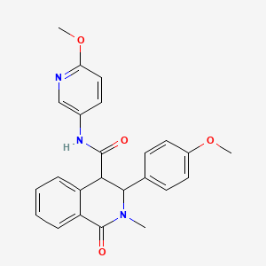 3-(4-methoxyphenyl)-N-(6-methoxypyridin-3-yl)-2-methyl-1-oxo-1,2,3,4-tetrahydroisoquinoline-4-carboxamide