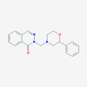 molecular formula C19H19N3O2 B11000169 2-[(2-Phenylmorpholino)methyl]-1(2H)-phthalazinone 