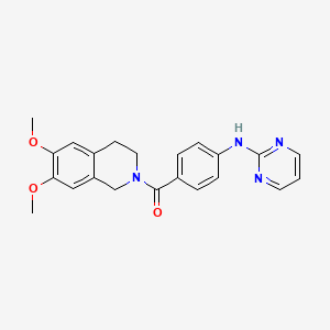 (6,7-dimethoxy-3,4-dihydroisoquinolin-2(1H)-yl)[4-(pyrimidin-2-ylamino)phenyl]methanone