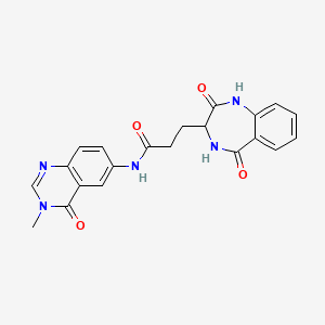 3-(2,5-dioxo-2,3,4,5-tetrahydro-1H-1,4-benzodiazepin-3-yl)-N-(3-methyl-4-oxo-3,4-dihydroquinazolin-6-yl)propanamide