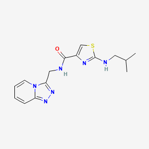 N-([1,2,4]triazolo[4,3-a]pyridin-3-ylmethyl)-2-(isobutylamino)thiazole-4-carboxamide