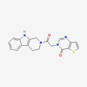 3-[2-oxo-2-(1,3,4,9-tetrahydro-2H-beta-carbolin-2-yl)ethyl]thieno[3,2-d]pyrimidin-4(3H)-one