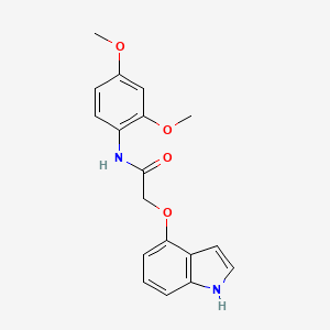 molecular formula C18H18N2O4 B11000267 N-(2,4-dimethoxyphenyl)-2-(1H-indol-4-yloxy)acetamide 