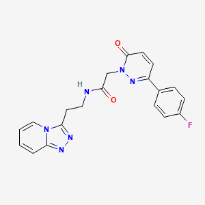 2-[3-(4-fluorophenyl)-6-oxopyridazin-1(6H)-yl]-N-[2-([1,2,4]triazolo[4,3-a]pyridin-3-yl)ethyl]acetamide