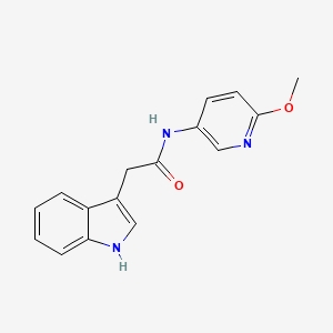 molecular formula C16H15N3O2 B11000290 2-(1H-indol-3-yl)-N-(6-methoxypyridin-3-yl)acetamide 