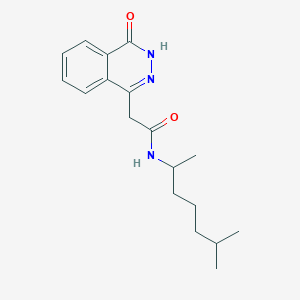 molecular formula C18H25N3O2 B11000301 2-(4-hydroxyphthalazin-1-yl)-N-(6-methylheptan-2-yl)acetamide 