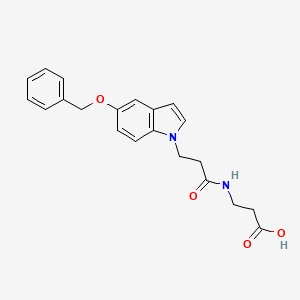 N-{3-[5-(benzyloxy)-1H-indol-1-yl]propanoyl}-beta-alanine