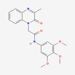 2-(3-methyl-2-oxoquinoxalin-1(2H)-yl)-N-(3,4,5-trimethoxyphenyl)acetamide