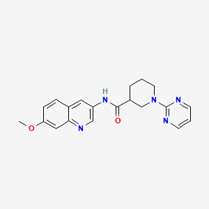 N-(7-methoxyquinolin-3-yl)-1-(pyrimidin-2-yl)piperidine-3-carboxamide