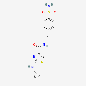 2-(cyclopropylamino)-N-[2-(4-sulfamoylphenyl)ethyl]-1,3-thiazole-4-carboxamide