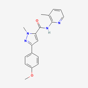 3-(4-methoxyphenyl)-1-methyl-N-(3-methylpyridin-2-yl)-1H-pyrazole-5-carboxamide