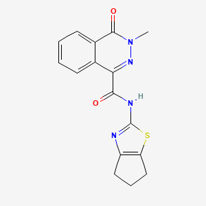 N-(5,6-dihydro-4H-cyclopenta[d][1,3]thiazol-2-yl)-3-methyl-4-oxo-3,4-dihydrophthalazine-1-carboxamide