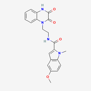 N-(2-(3-hydroxy-2-oxoquinoxalin-1(2H)-yl)ethyl)-5-methoxy-1-methyl-1H-indole-2-carboxamide